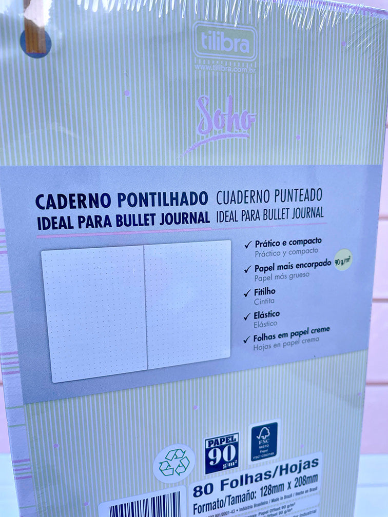 Libreta Tapa Dura con Hojas de Puntitos