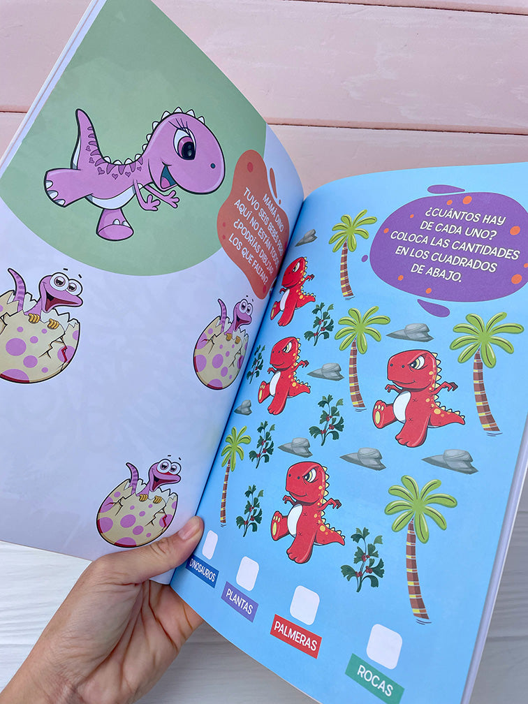 Libros "Juego y Coloreo" con 150 Stickers