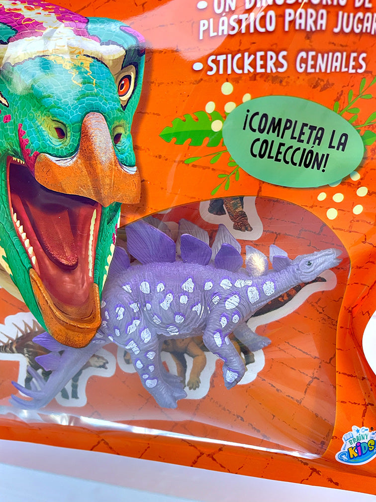 Set Dino con Juguete + Librito + Stickers
