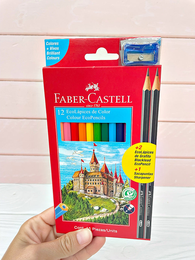 Cajita de 12 EcoLápices de Colores Faber Castell