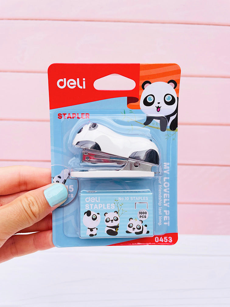 Mini engrampadora Panda Deli