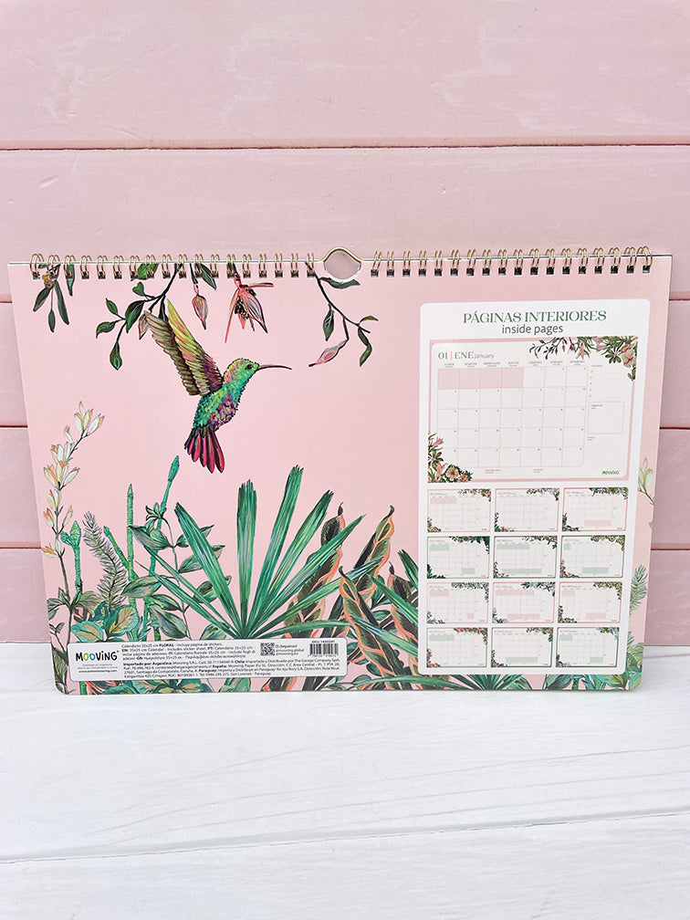 Calendario Floral de Colgar 2027 Mooving