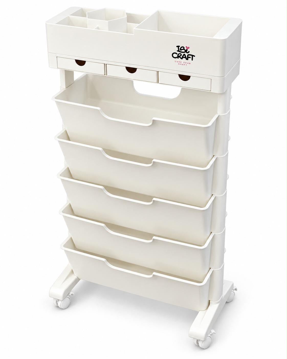 Carrito Organizador de Plástico Ibi Craft