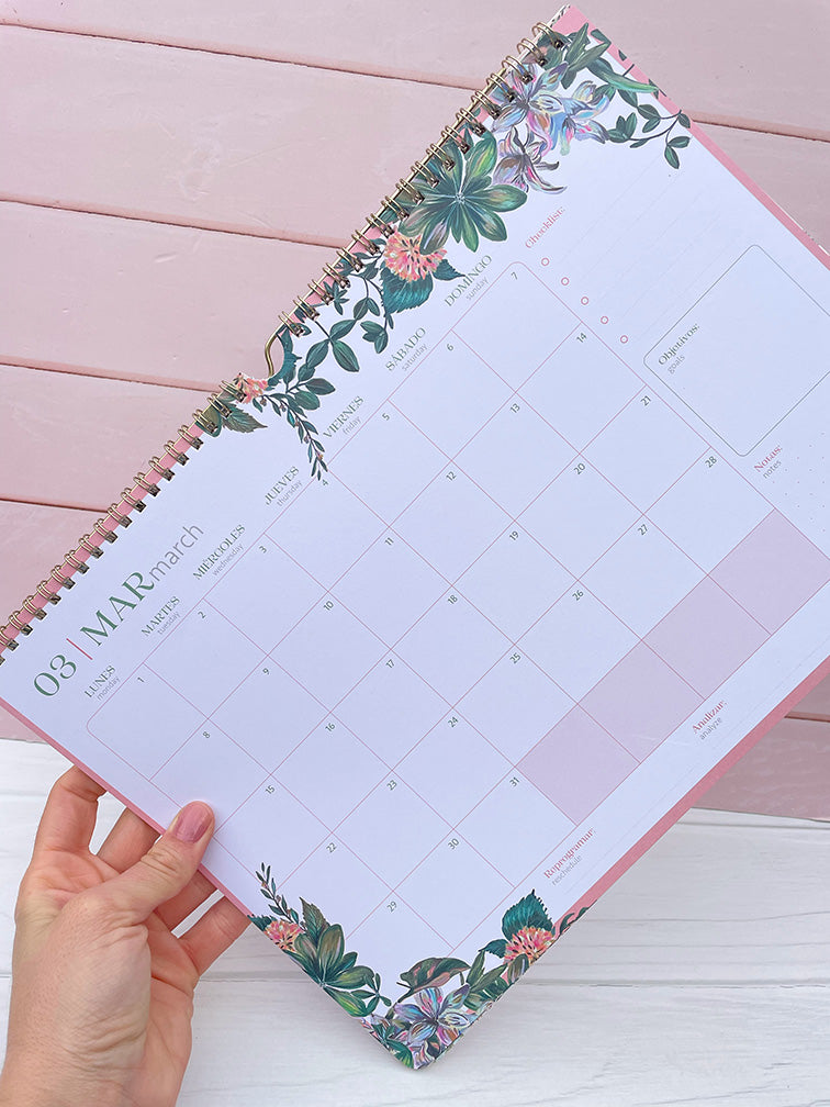 Calendario Floral de Colgar 2027 Mooving