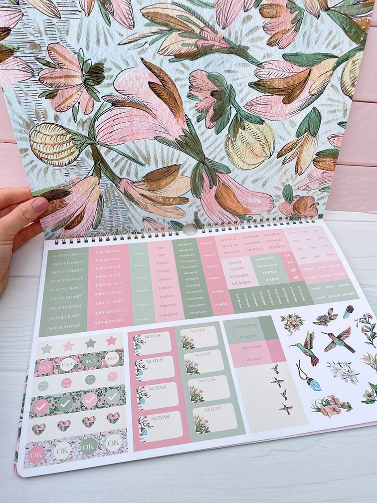 Calendario Floral de Colgar 2027 Mooving