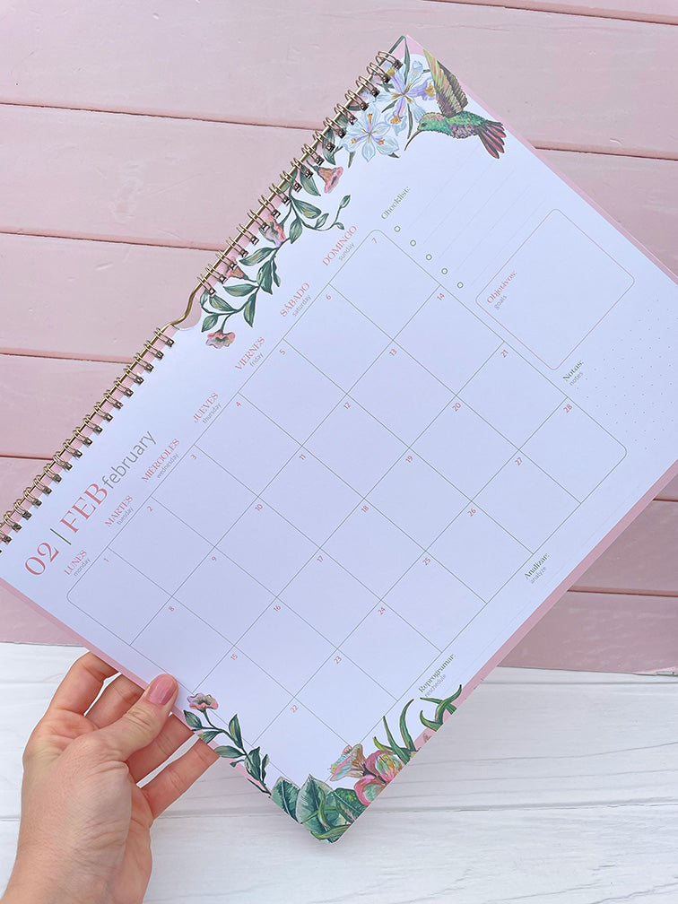 Calendario Floral de Colgar 2027 Mooving