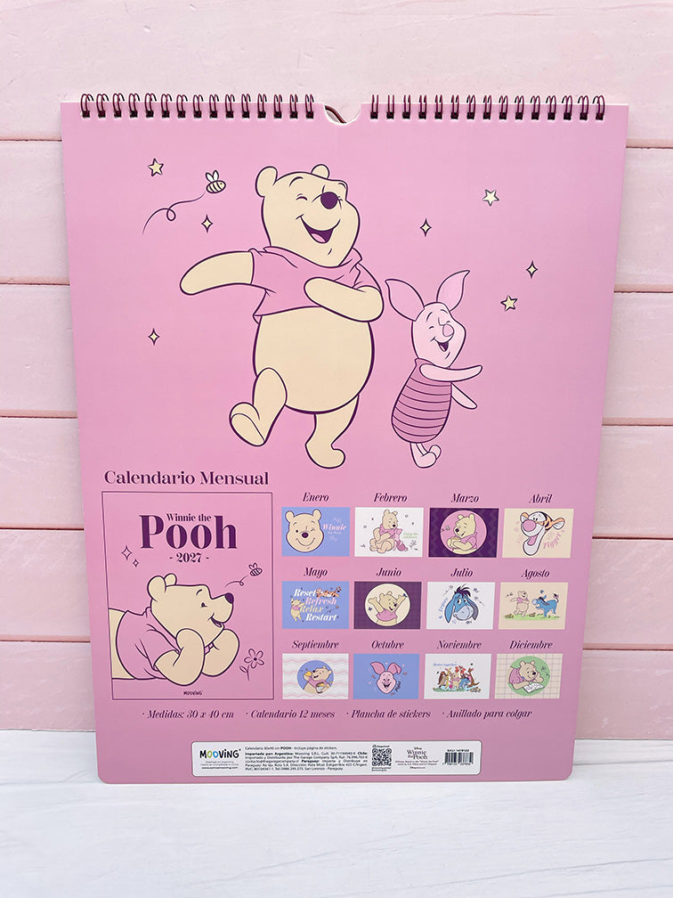 Calendario Winnie the Pooh de Colgar 2027 Mooving