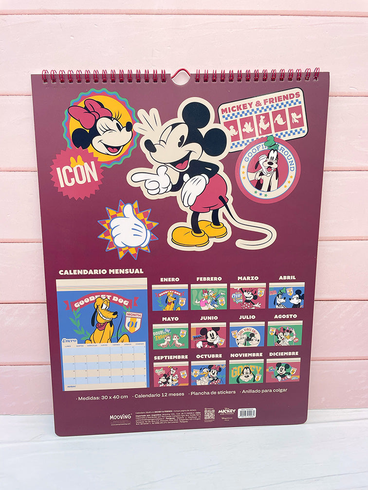 Calendario Mickey y Amigos de Colgar 2027 Mooving