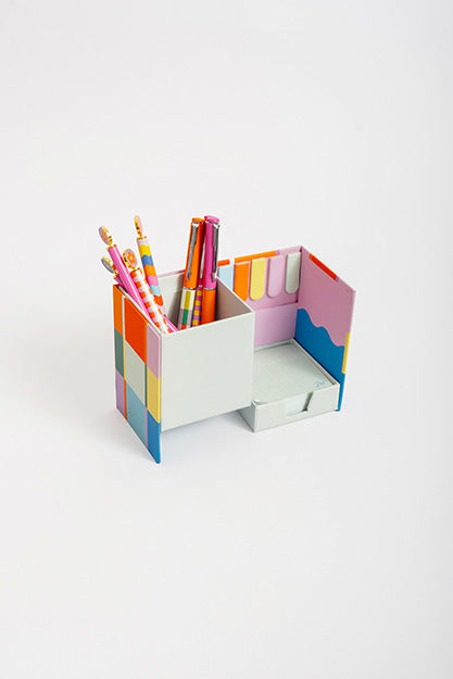 Box Portalápices + Notas + Banderitas Fw