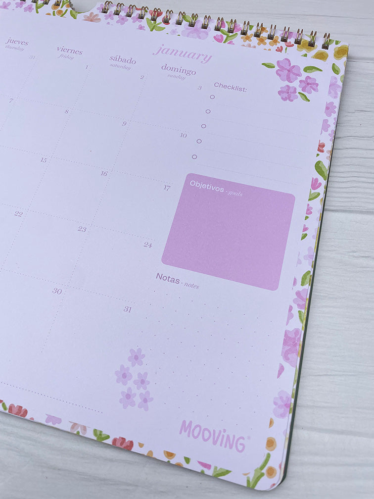 Calendario Boho de Colgar 2027 Mooving