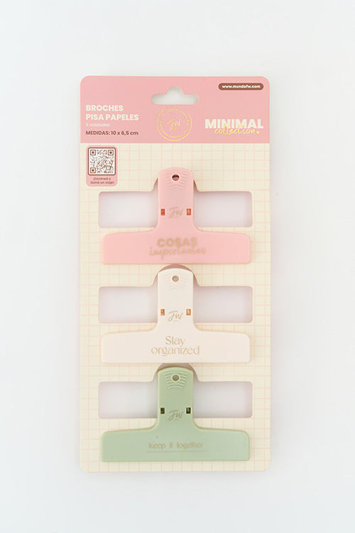 Broches pisa Papeles x3 Fw
