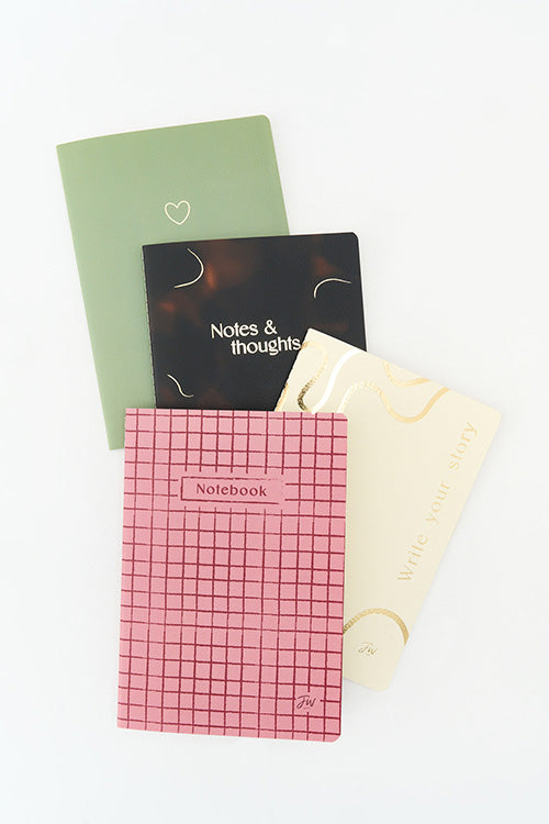 Set de 4 Libretas Minimal A5 Fw