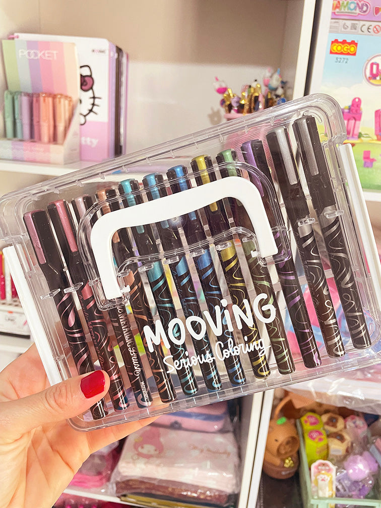 Marcadores Acrílicos Metalizados Mooving x 12