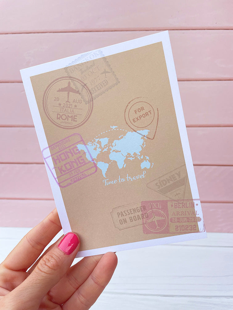 Set de Tarjetas y Postales "Travel"