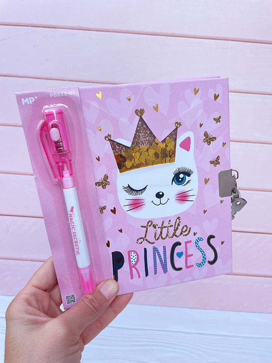 Diario íntimo Gatito + Lapicera Tinta Invisible