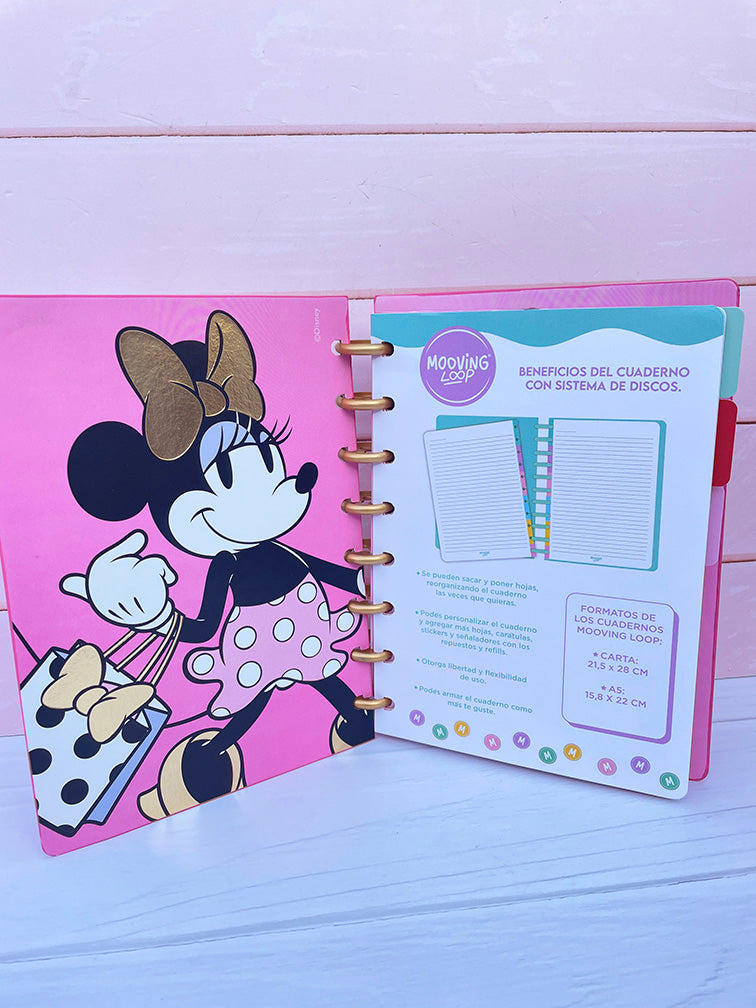 Cuaderno Minnie con Sistema de Discos