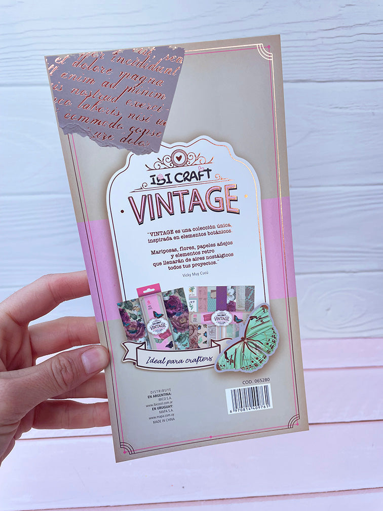 Block de 400 Stickers "Vintage" Ibi Craft