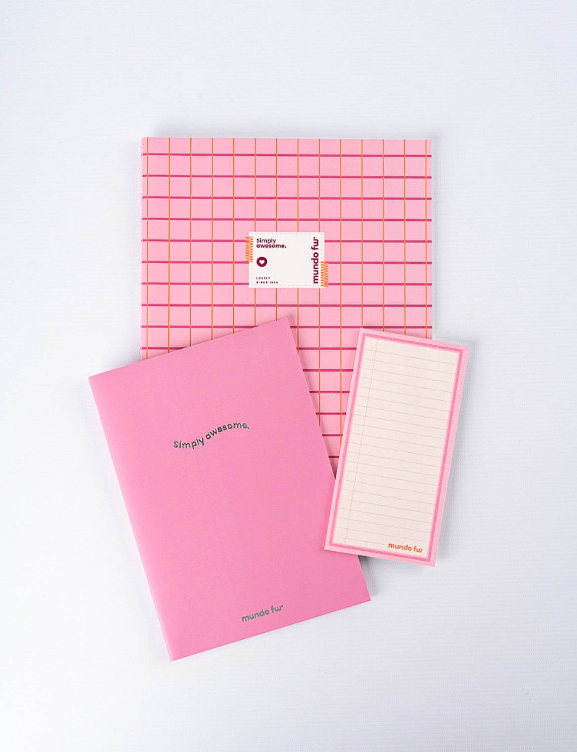 Set de Cuaderno + Libreta + Block Fw