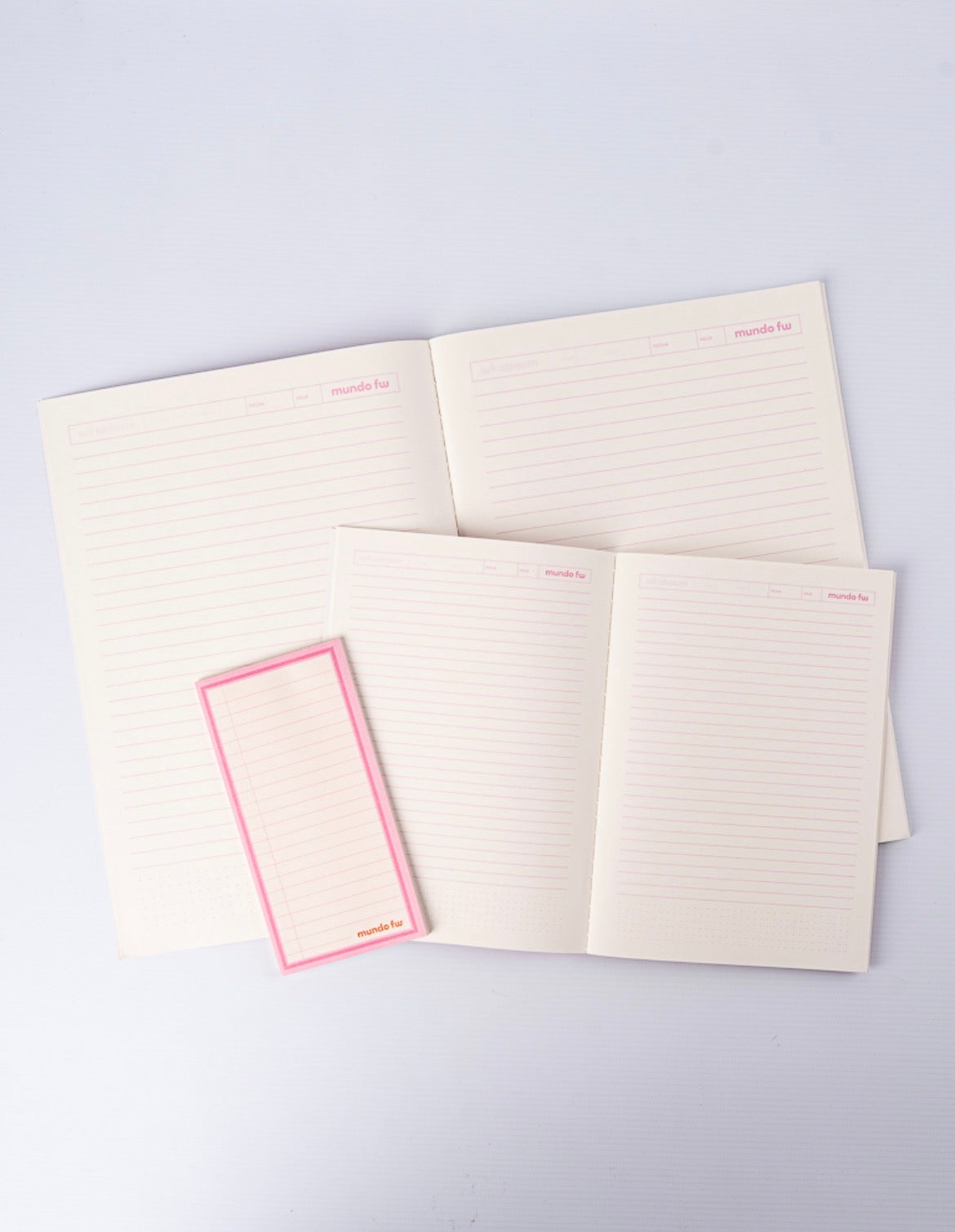 Set de Cuaderno + Libreta + Block Fw