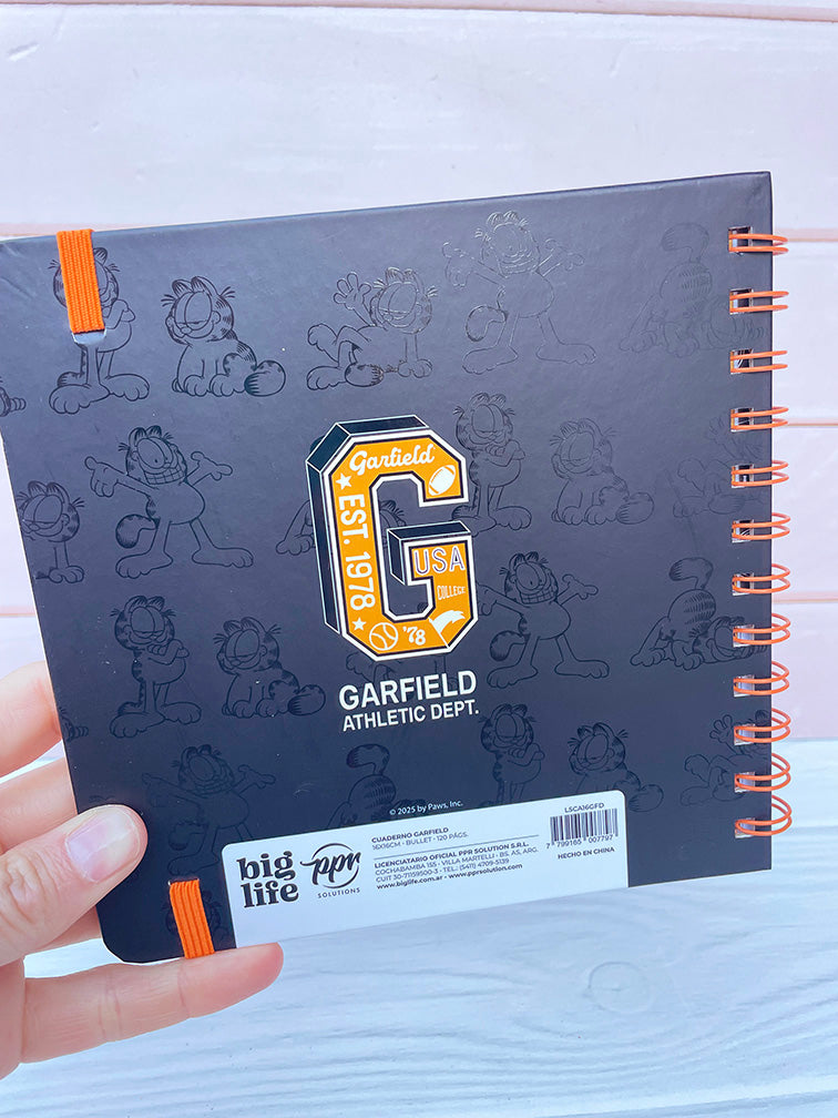 Cuadernito Garfield Bullet 120 Hojas