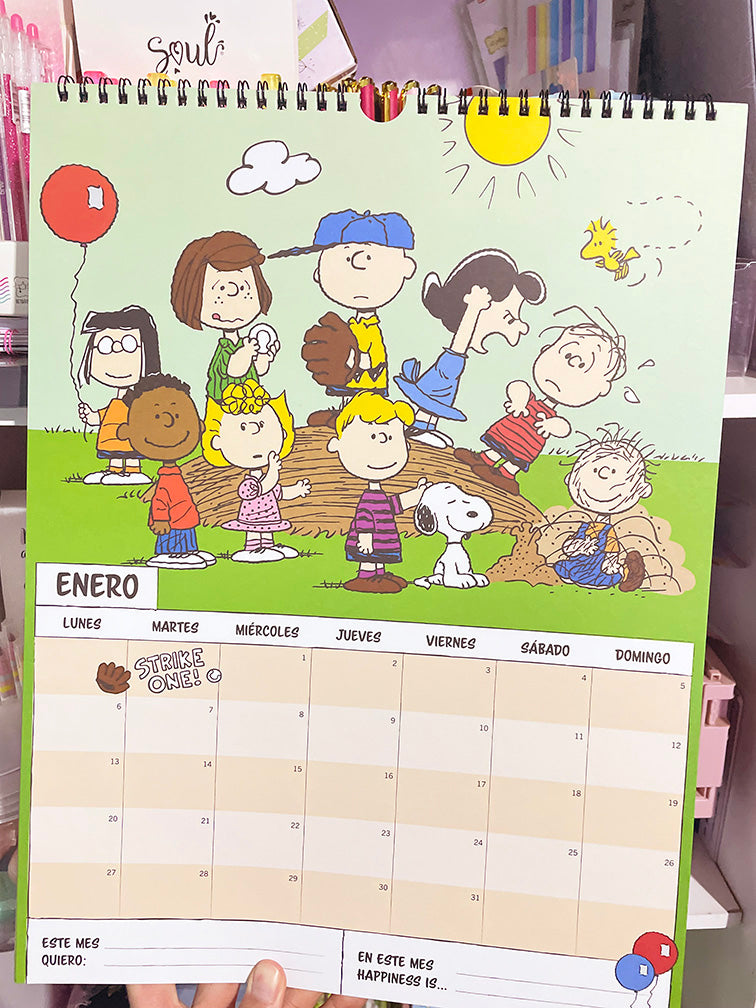 Calendario Snoopy 2025 Mooving