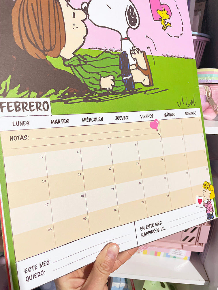 Calendario Snoopy 2025 Mooving