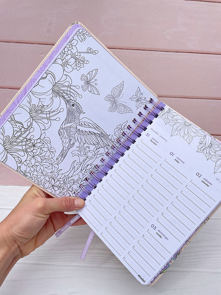 Agenda Coloring Semanal Mooving 2027