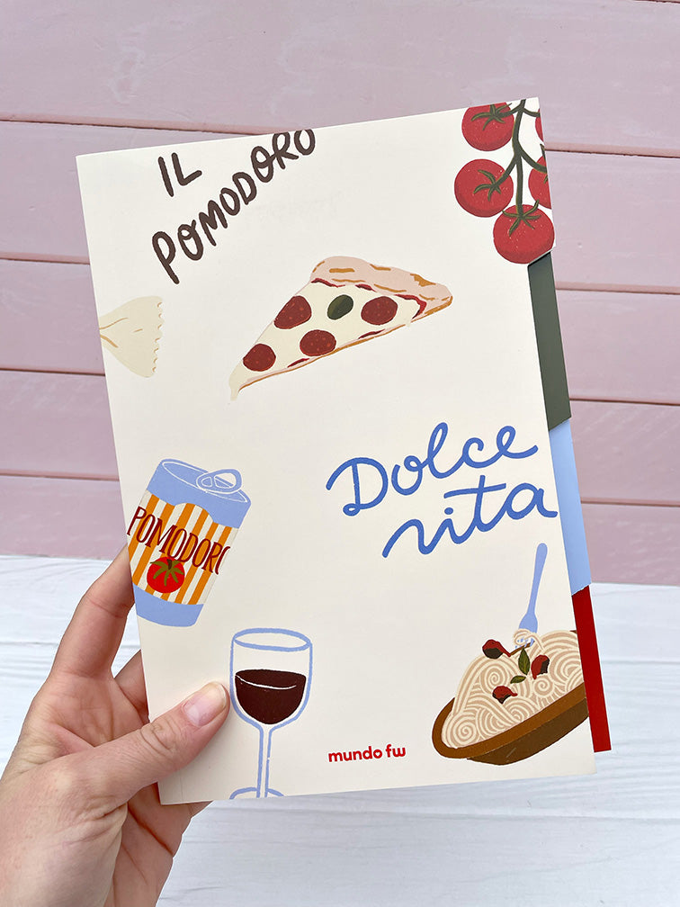 Cuaderno con Separadores "Pomodoro" Fw
