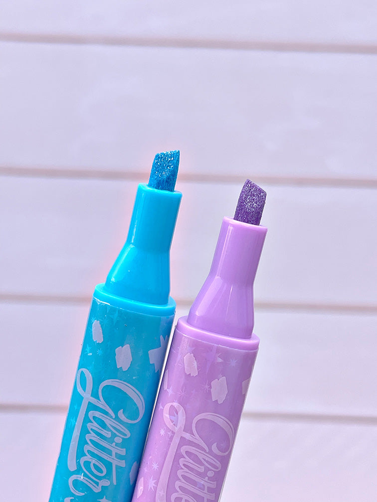 Resaltadores Glitter Mooving x 5