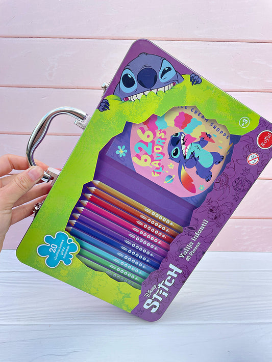Valijita Metálica Stitch Completa para Pintar