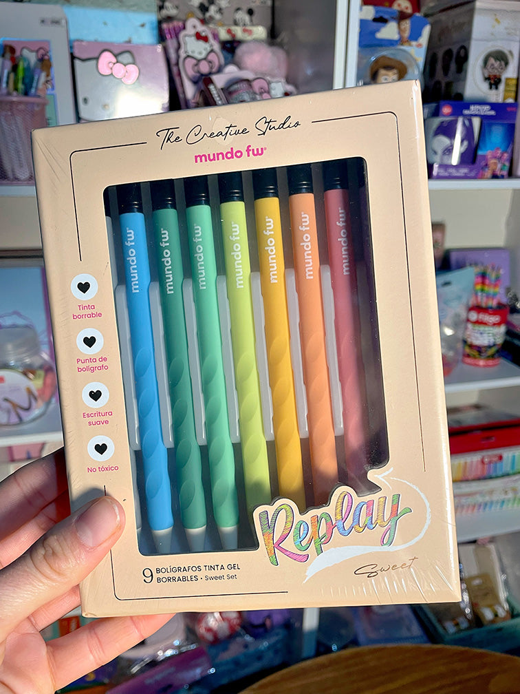 Lapiceras Borrables de Colores x9 Fw