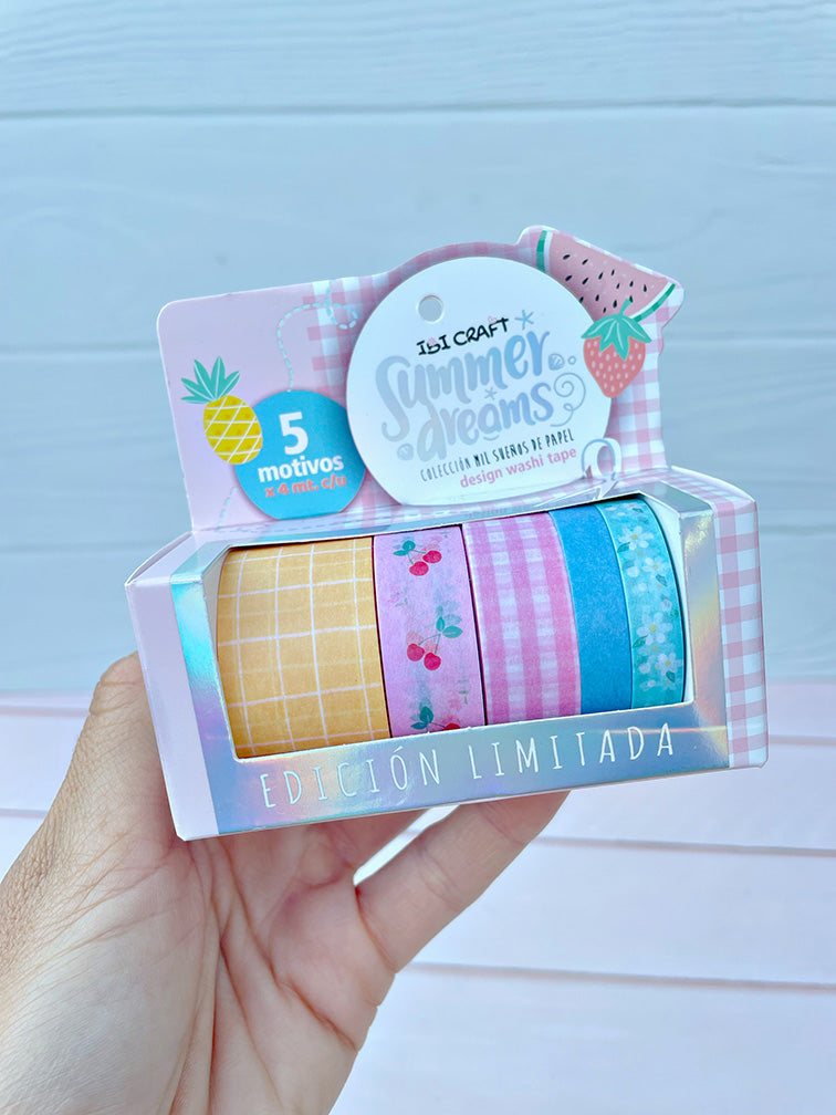 Washi Tape "Summer" Ibi Craft x5