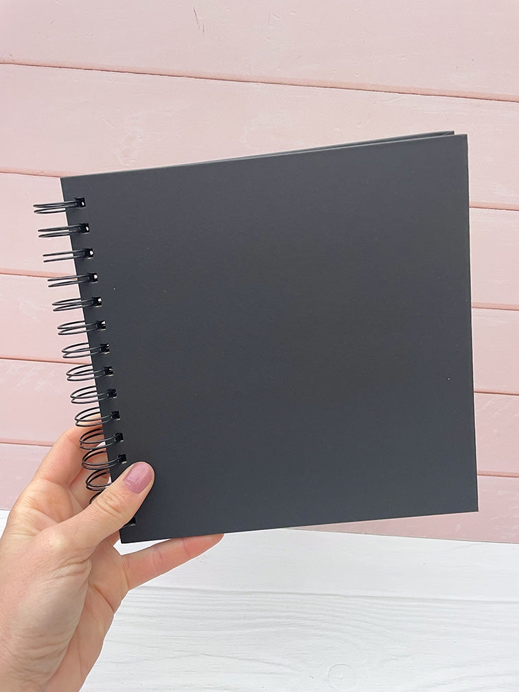 Álbum de Scrapbooking Negro 20x20 cm