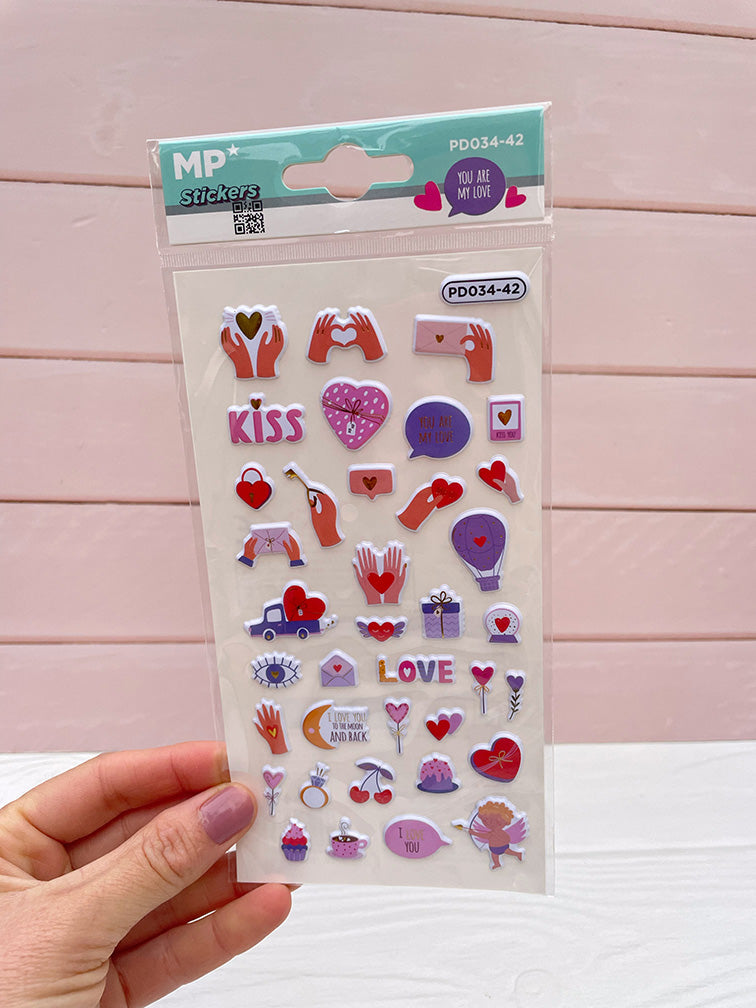Promo Set de 3 Planchas de Stickers 3D