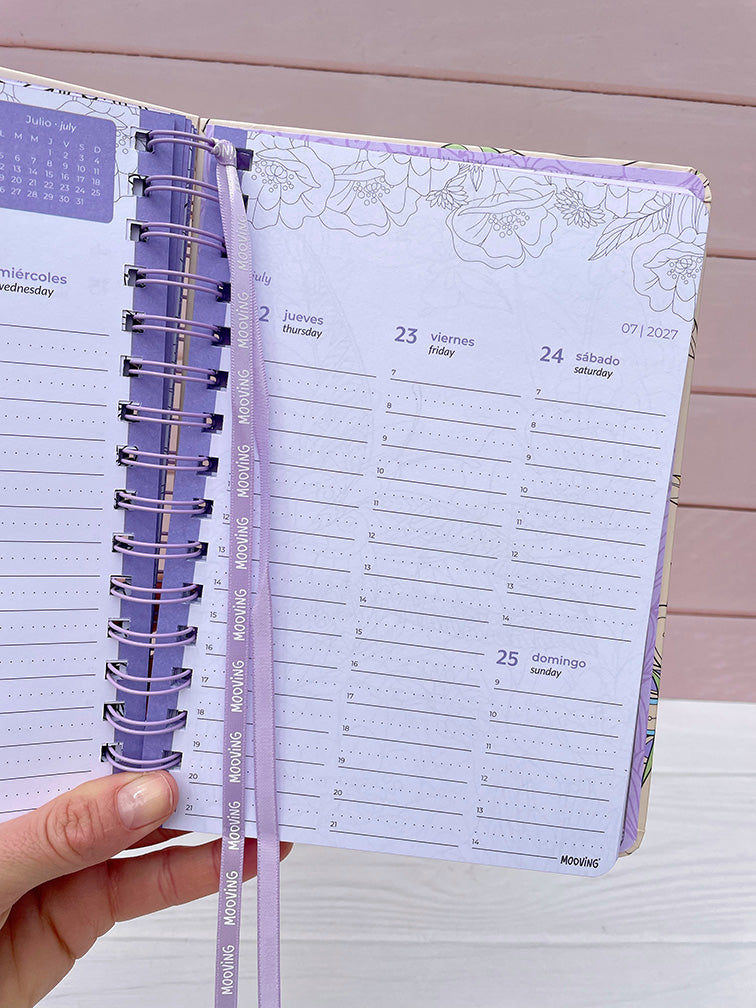 Agenda Coloring Semanal Mooving 2027