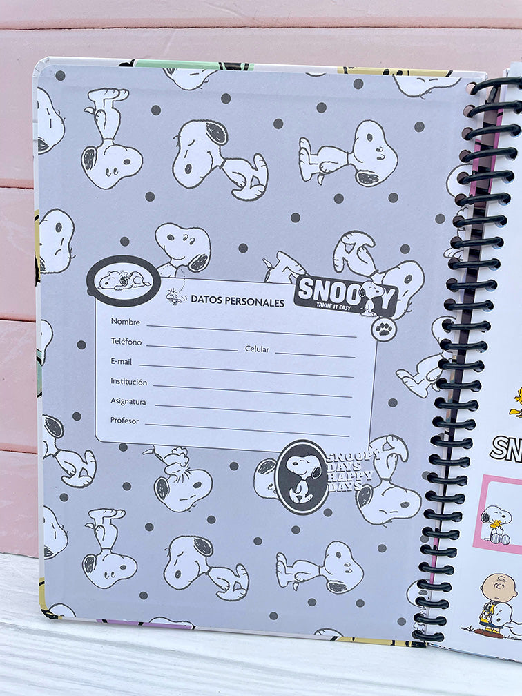 Cuadernola Tapa Dura Snoopy Mooving