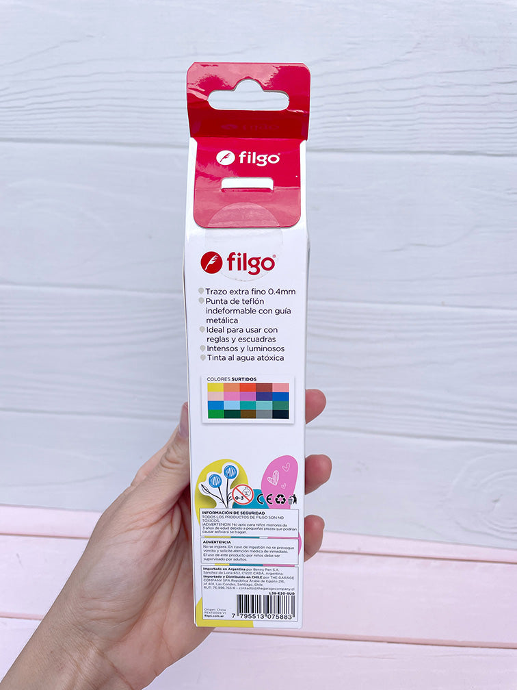 Cajita de 20 Microfibras Filgo