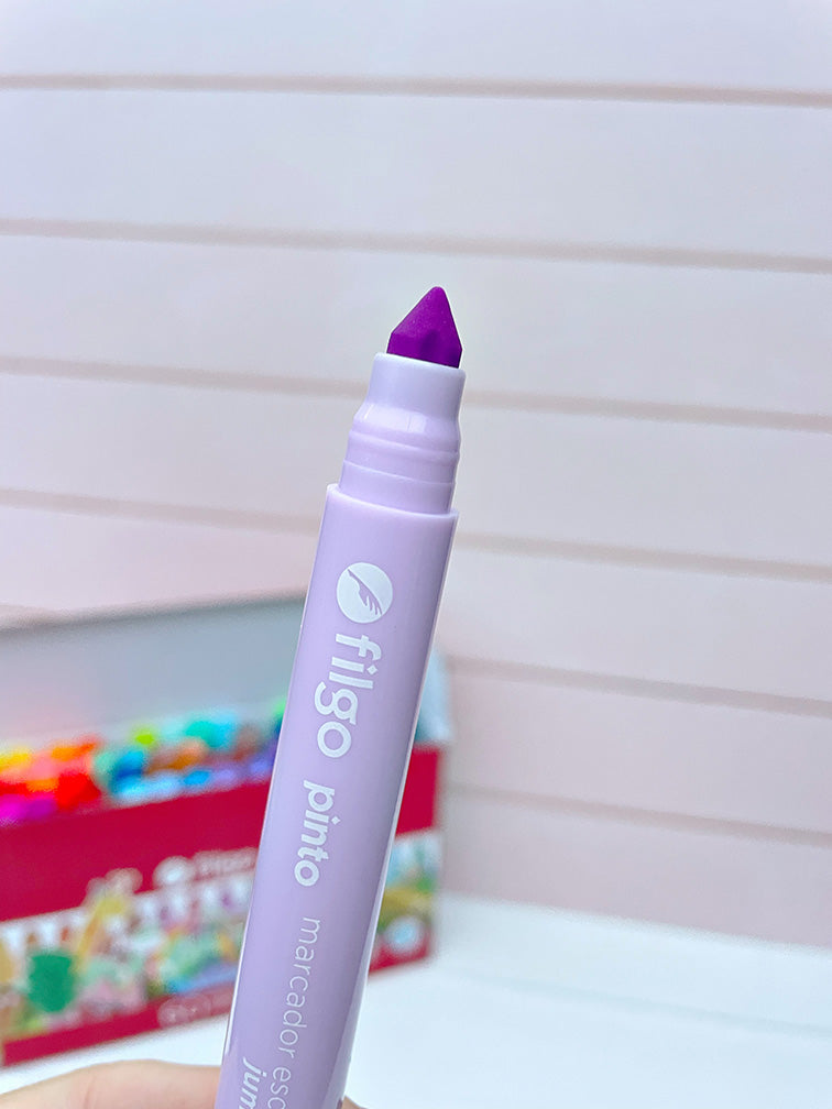 Cajita con 60 Marcadores Jumbo Punta Cónica Filgo