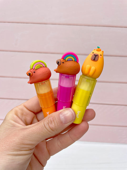Mini Resaltador Capibara con Sellito