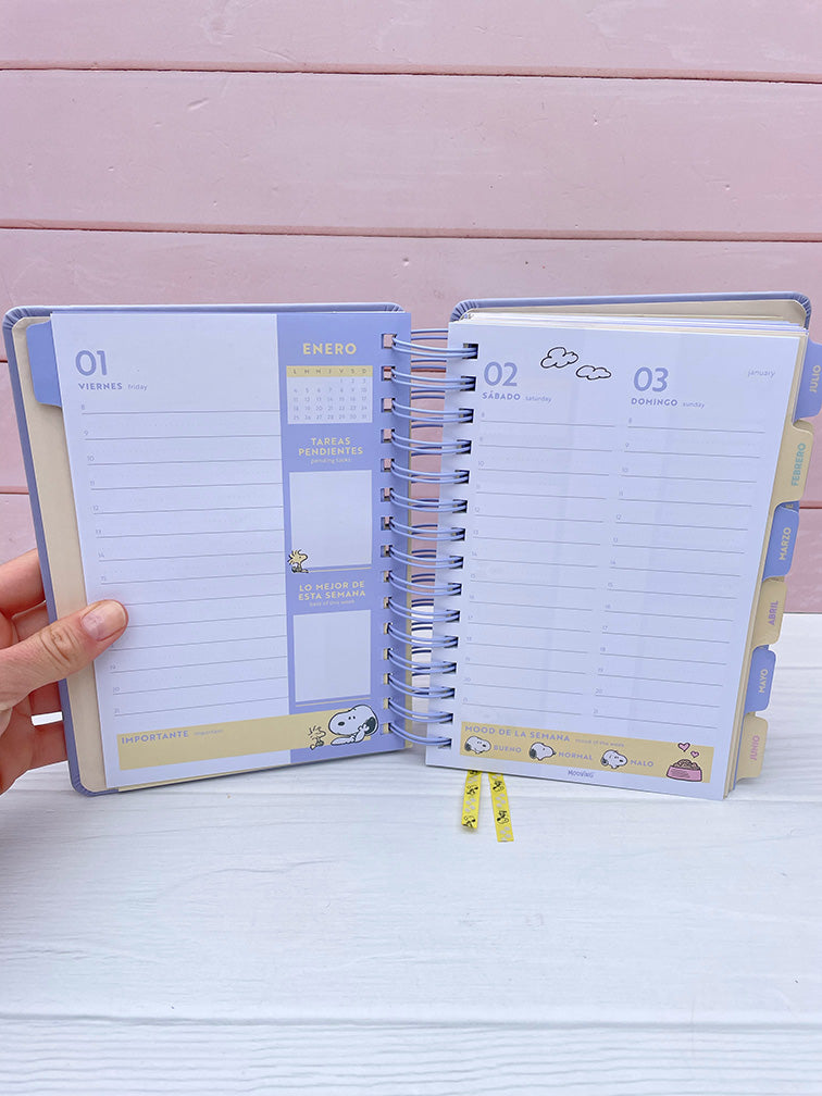 Agenda Snoopy Diaria Mooving 2027