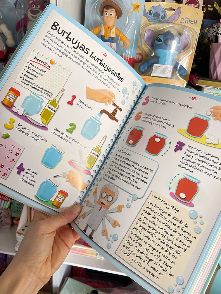 Libro educativo y didáctico de Experimentos para Niños