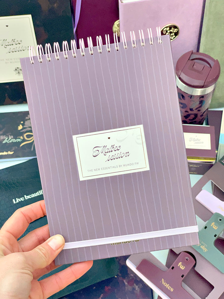 Libretita tapa dura tipo Block Fw "Malbec"