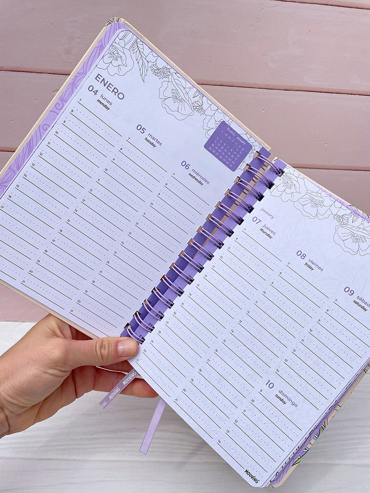 Agenda Coloring Semanal Mooving 2027