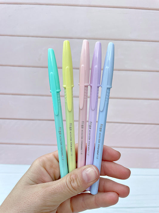 Promo de 5 Lapiceras Filgo Stick Pastel Tita Azul
