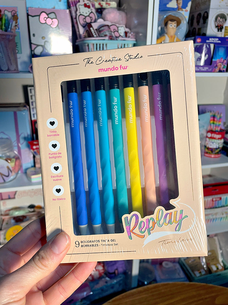 Lapiceras Borrables de Colores x9 Fw