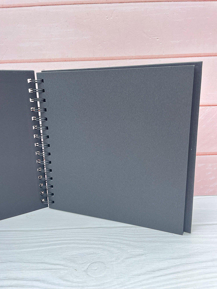 Álbum de Scrapbooking Negro + Marcadores Metalizados