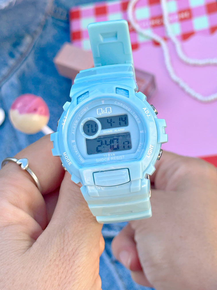 Reloj QQ Sport Pastel / 10 BAR ♥