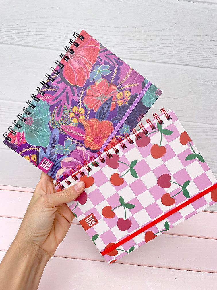 Cuadernos Cereza y Floral Big Life