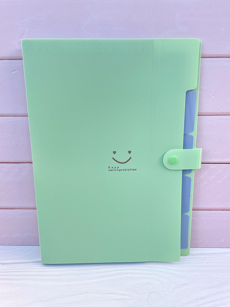 Carpeta Plástica con 5 Divisiones :)