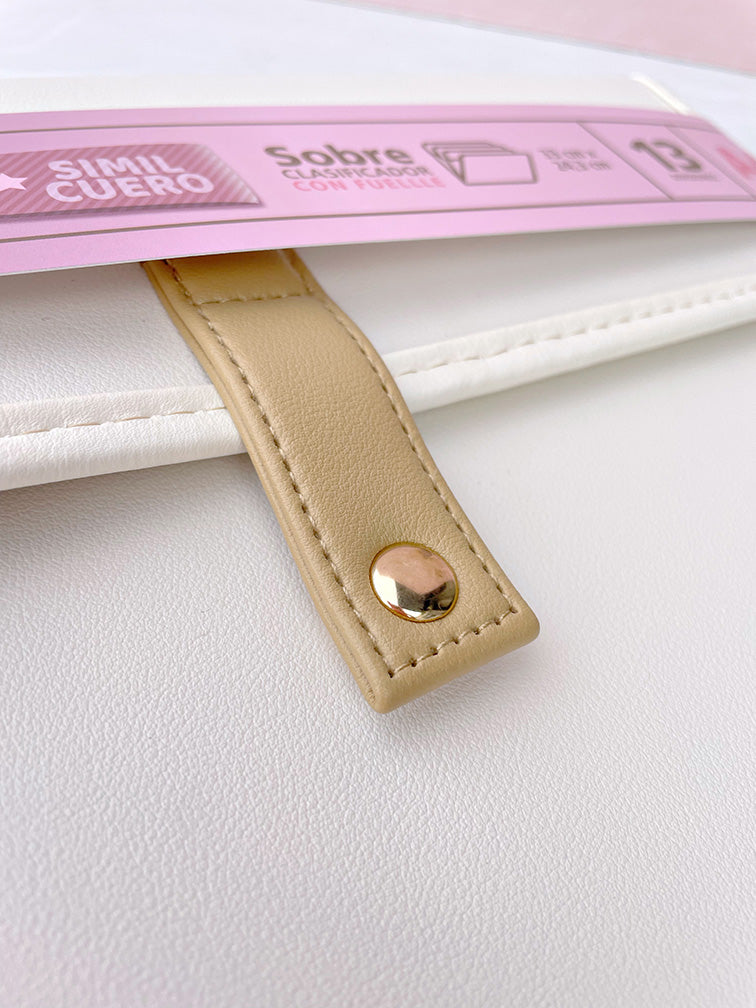 Carpeta A4 Eco Cuero con 13 Divisiones Ibi Craft